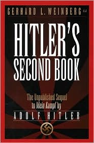 Hitler's Second Book by Adolf Hitler: Book Cover
