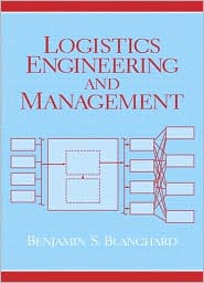Logistics Engineering & Management by Benjamin Blanchard: Book Cover