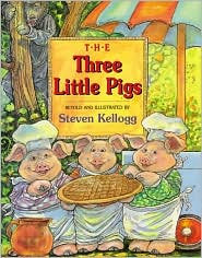 The Three Little Pigs by Steven Kellogg: Book Cover