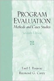 Program Evaluation by Emil J. Posavac: Book Cover