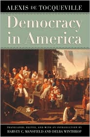 Democracy in America by Alexis de Tocqueville: Book Cover