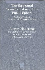 The Structural Transformation of the Public Sphere by Jurgen Habermas: Book Cover