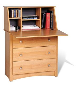 Secretary Desk - Maple - by Prepac - MSD-3344