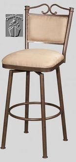 Chintaly Imports 0707 - Swivel Memory Return Bar Height Stool Autumn R