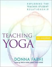 Teaching Yoga by Donna Farhi: Book Cover