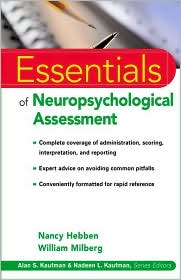 Essentials of Neuropsychological Assessment by Nancy Hebben: Book Cover