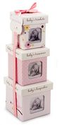Product Image. Title: Pink Bird Trinket Box Set of 3