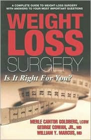 Weight Loss Surgery by Merle Cantor Goldberg: Book Cover