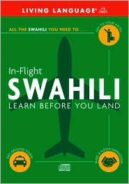 In-Flight Swahili by Living Language: CD Audiobook Cover