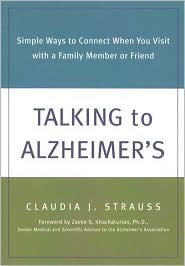 Talking to Alzheimer's by Claudia Strauss: Book Cover