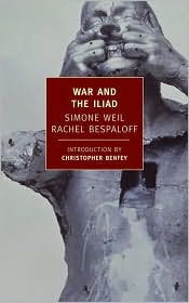 War and the Iliad by Simone Weil: Book Cover