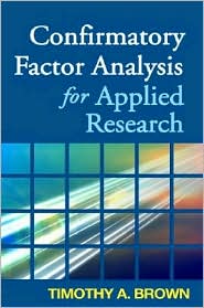 Confirmatory Factor Analysis for Applied Research by Timothy A. Brown: Book Cover