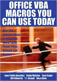 Office VBA Macros You Can Use Today by Juan Pablo Gonzalez: Book Cover