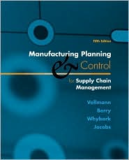 Manufacturing Planning and Control for Supply Chain Management: Book Cover