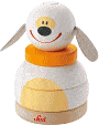 Product Image. Title: Stacking Dog Wooden Toy