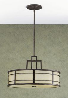 Murray Feiss F2081/3GBZ The Fusion Collection Grecian Bronze Chandelier - Uplight