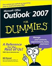 Outlook 2007 For Dummies by Bill Dyszel: Book Cover