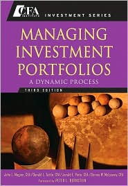 Managing Investment Portfolios by Dennis W. McLeavey CFA: Book Cover