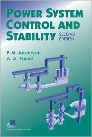 Power System Control and Stability by Paul M. Anderson: Book Cover