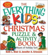 Everything Kids Christmas Puzzle and Activity Book by Beth L. Blair: Book Cover