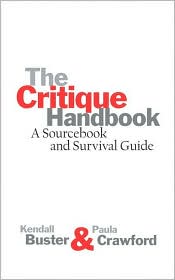 Critique Handbook by Kendall Buster: Book Cover