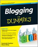 Book Cover Image. Title: Blogging For Dummies, Author: by Susannah  Gardner
