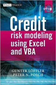Credit Risk Modeling using Excel and VBA with DVD by Gunter Loeffler: Book Cover