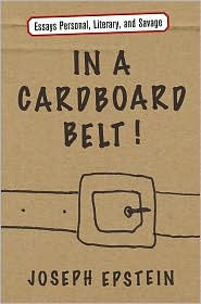 In a Cardboard Belt! by Joseph Epstein: Book Cover