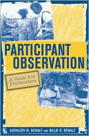 Participant Observation by Kathleen Musante DeWalt: Book Cover