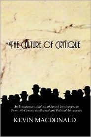 The Culture of Critique by Kevin MacDonald: Book Cover