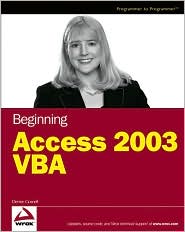 Beginning Access 2003 VBA by Denise M. Gosnell: Book Cover