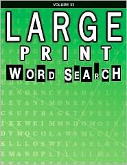 Large Print Word Search by Vincent Douglas: Book Cover