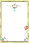 Product Image. Title: Birthday Cakes Fill-In Invitations Set of 10