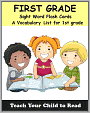 Book Cover Image. Title: First Grade Sight Word Flash Cards:  A Vocabulary List of 41 Sight Words for 1st Grade (Teach Your Child To Read), Author: by Adele Jones