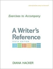 Exercises to Accompany A Writer's Reference by Diana Hacker: Book Cover