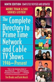 Complete Directory to Prime Time Network and Cable TV Shows, 1946-Present by Tim Brooks: Book Cover