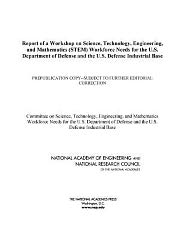 Report of a Workshop on Science, Technology, Engineering, 