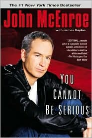 You Cannot Be Serious by John McEnroe: Book Cover