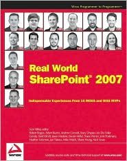 Real World SharePoint 2007 by Scot Hillier: Book Cover