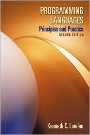 Programming Languages by Kenneth C. Louden: Book Cover