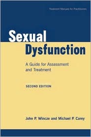 Sexual Dysfunction,Second Edition by John P. Wincze: Book Cover
