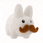 Product Image. Title: Stache Labbit Small Plush White