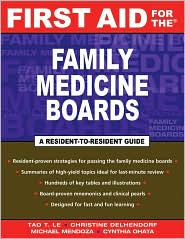 First Aid for the Family Medicine Boards by Tao Le: Book Cover