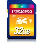Product Image. Title: Transcend TS32GSDHC10 32 GB Secure Digital High Capacity (SDHC) - 1 Card