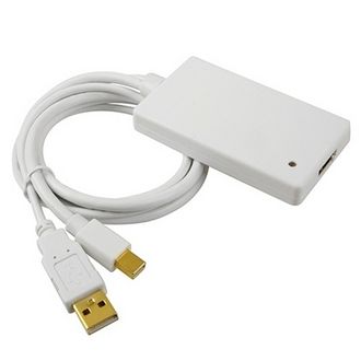 Mini DisplayPort 1.1a to HDMI 1.2a w/ USB 2.0 Audio Cable Adapter