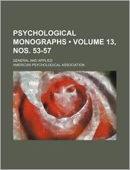 Psychological Monographs ; General and Applied
