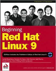 Beginning Red Hat Linux 9 by Deepak Thomas: Book Cover