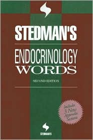 Stedman's Endocrinology Words by Stedman's: Book Cover
