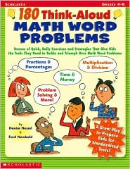 180 Think-Aloud Math Word Problems by Nessel: Book Cover