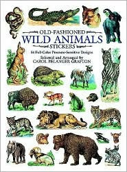 Old-Fashioned Wild Animals Stickers (Pictorial Archive Series) by Carol Belanger Grafton: Book Cover